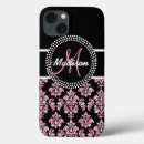 Search for pink damask ipad cases Monogrammed