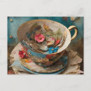 Search for teacup postcards Flowers