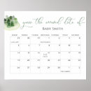 Search for baby shower guess the date Watercolor
