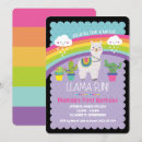 Search for colorful 1st birthday invitations Girl