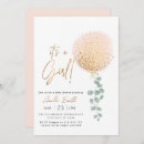 Search for balloon baby shower invitations Greenery eucalyptus