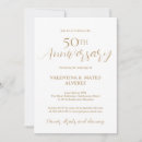 Search for gold 50th wedding anniversary invitations Minimalist 25th anniversary