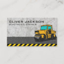 Search for road construction business cards Building
