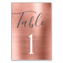 Search for pink metal table cards Rose gold