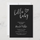 Search for all white baby shower invitations Black and white