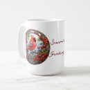 Search for red holly berries mugs Bird