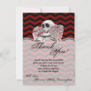 Search for skulls thank you cards Black