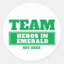 Search for green team stickers Sports