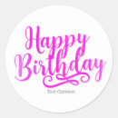 Search for happy birthday calligraphy stickers Pink