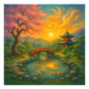 Search for japanese garden art Koi fish