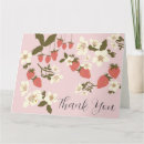 Search for strawberry thank you cards Strawberry  baby shower