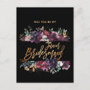Search for winter wedding bridesmaid cards Will you be my