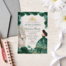 Search for emerald and gold invitations Mis quince anos