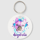 Search for bulldog round key rings Blue