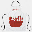 Search for big red aprons Chef