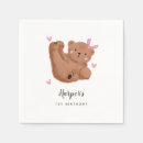 Search for bear napkins Birthday party