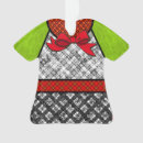 Search for red and green plaid christmas tree decorations Retro