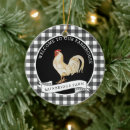 Search for rooster christmas tree decorations Country