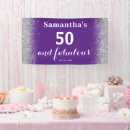 Search for purple and silver banners Glitter