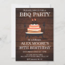 Search for vintage bbq birthday invitations Rustic