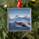 Search for whale christmas tree decorations Snow