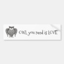 Search for owls bumper stickers Bird
