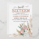 Search for flowers sweet 16 invitations Foil