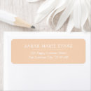 Search for peach return address labels Modern