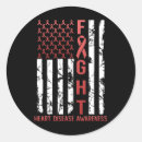 Search for heart disease ribbon stickers Stroke