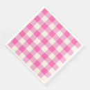 Search for pink plaid napkins Gingham