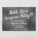 Search for shh its a surprise invitations Glitter