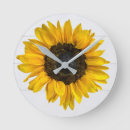 Search for sunflower yellow clocks Rustic