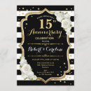 Search for black white gold invitations Floral