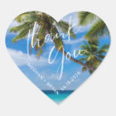 Search for thank you beach wedding stickers Palm tree