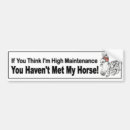 Search for funny horse bumper stickers Equine