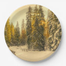 Search for pine trees paper plates Snow