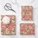 Search for candy cane christmas wrapping paper Snowman