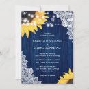 Search for navy blue and sunflower wedding invitations Wood