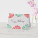 Search for mint birthday cards Floral