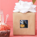 Search for black cat and pumpkin stickers Jack o lantern