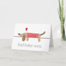 Search for dachshund get well cards Cute