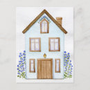 Search for home postcards Blue