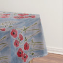 Search for red poppy tablecloths Poppies
