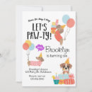 Search for paw ty invitations Puppy party