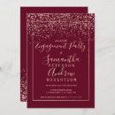Search for marsala engagement party invitations Modern