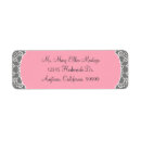 Search for pink grey wedding return address labels Shower