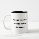 Search for progress not perfection mugs Mental health