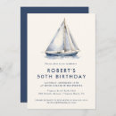 Search for yacht party invitations Navy blue