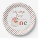 Search for pink christmas plates First birthday