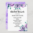 Search for purple rose bridal shower invitations For her